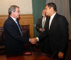 Correa y Presidente Telefonica